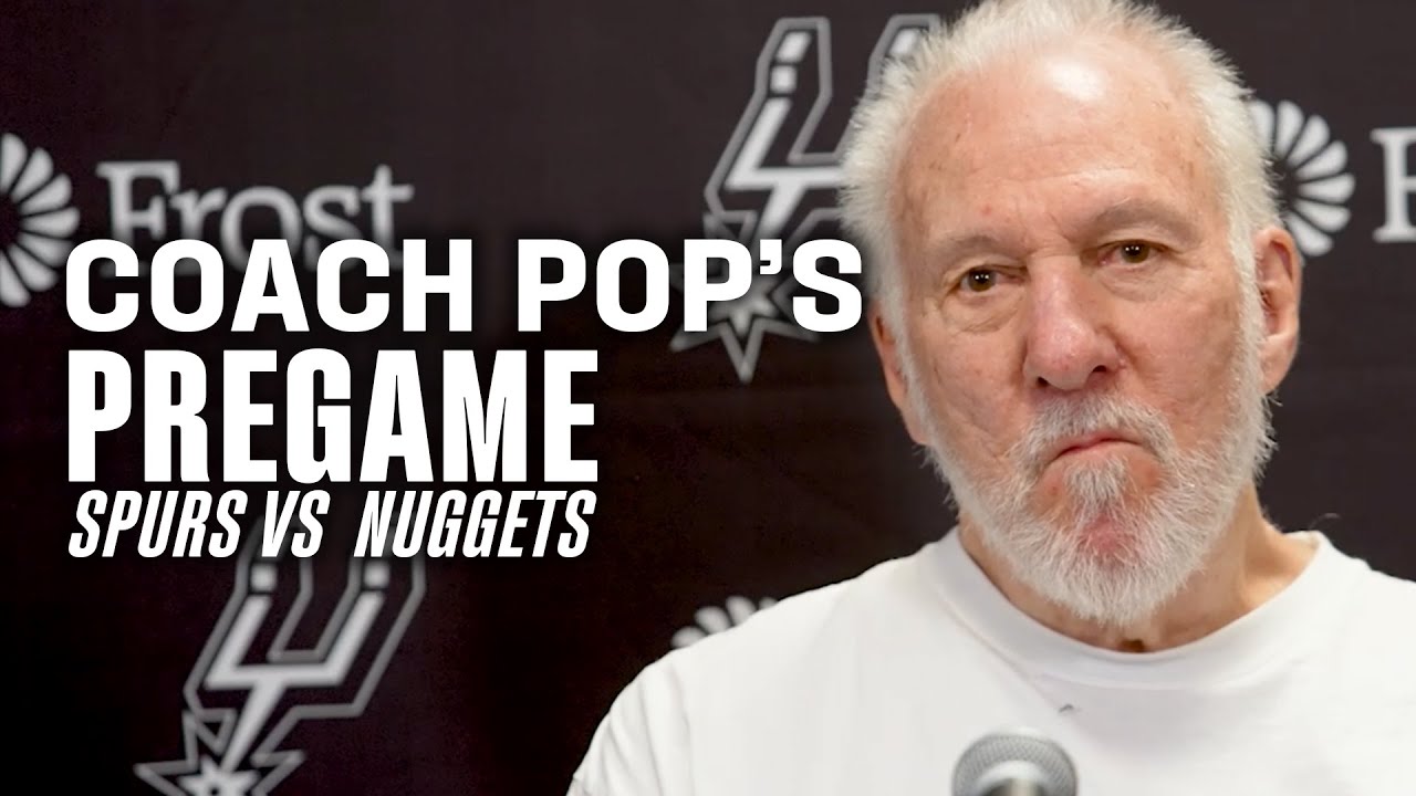 Coach Pop on the Spurs vs Nuggets Tuesday Night Game | 4.2.2024
