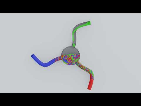 Particle Simulation #55 : Move Like Fluid Simulation