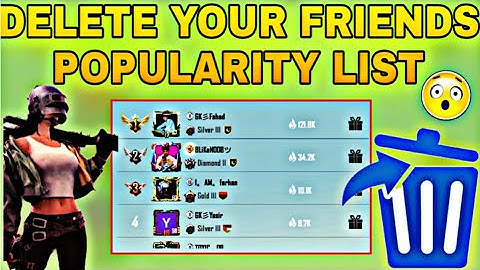 HOW TO DELETE FANS FROM POPULARITY LIST | REMOVE FANS FROM POPULARITY EASILY  IN PUBG MOBILE | BGMI