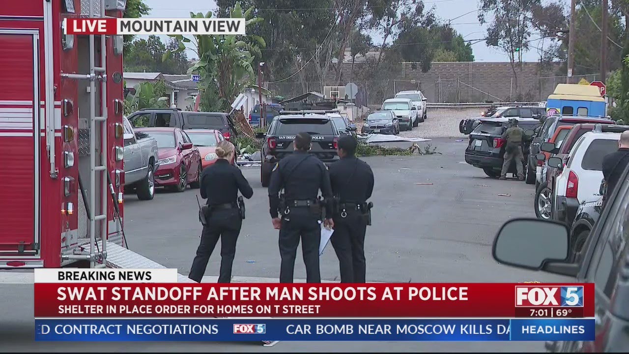 SWAT Standoff Enters Second Day at Mountain View Home - YouTube