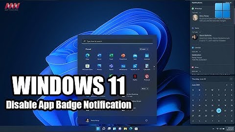 How to Disable App Badge Notification in Taskbar on Windows 11