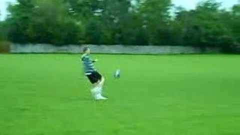 Jason Riddell cross bar challenge attempt