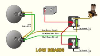 how to wire headlight relays