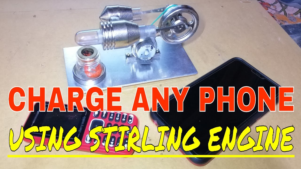 How to Charge Any Phone Using STIRLING ENGINE - YouTube