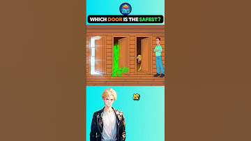Which door is the safest? #riddlechallenge #logicpuzzles #riddleoftheday #brainteasers #enigma