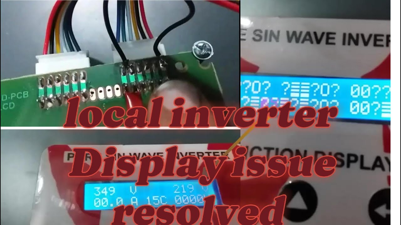 Local inverter LCD language change, China zaban,