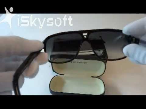 [SOLD] Louis Vuitton Evidence Sunglasses Black Gold Men - YouTube