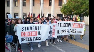 Studenti contro il Green Pass - Padova 31 ottobre 2021