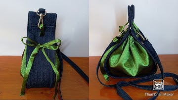 Making a Drawstring Bucket Bag - Sewing tutorial
