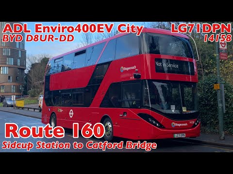 Full Journey on Route 160 | LG71DPN - 14158 | Sidcup Station to Catford Bridge