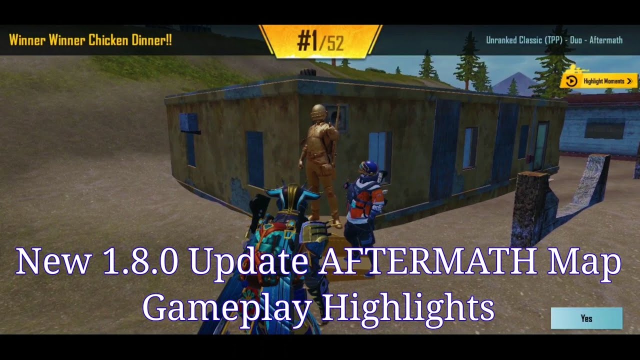 BGMI New 1.8.0 Update AFTERMATH Map #1 WWCD Gameplay Highlights | BATTLEGROUNDS MOBILE INDIA