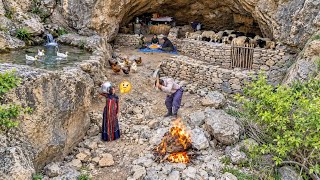❄️ Preparing for a Harsh Winter in the Mountains! | Repairing a Sheep Shelter Inside a MountainCave