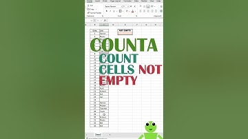 Count Series 2 ! "COUNTA"! Ignore the Blanks! #shorts #excel #exceltips #exceltutorial
