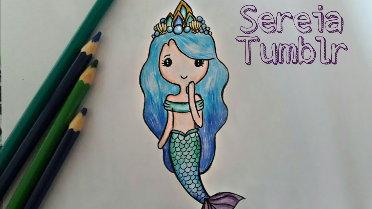 Como desenhar Bonequinha SEREIA Tumblr Kawaii passo a passo - video  Dailymotion