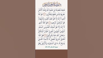 آخر سورة الحشر #محمد الفقيه