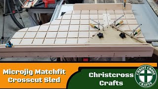 Tablesaw Crosscut Sled Featuring Microjig Matchfit Dovetail System