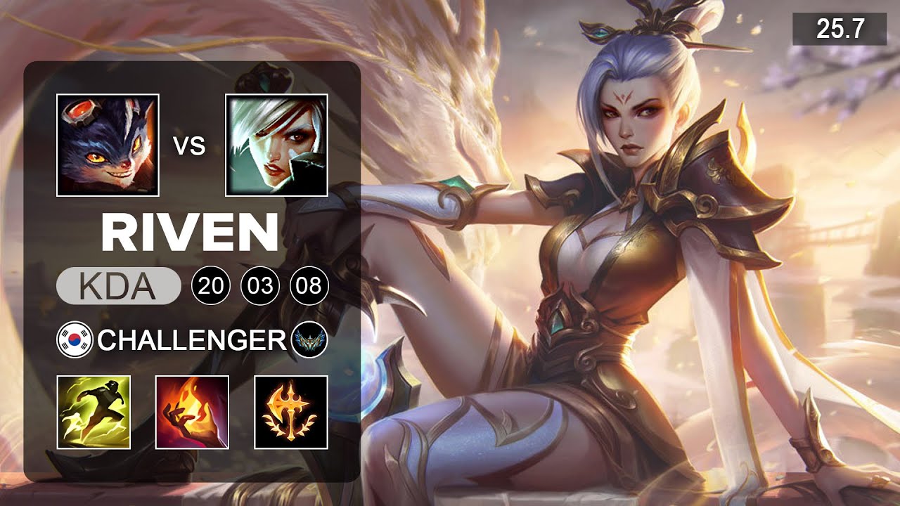 Riven vs Rumble Top - KR Challenger - Patch 25.7 Season 15