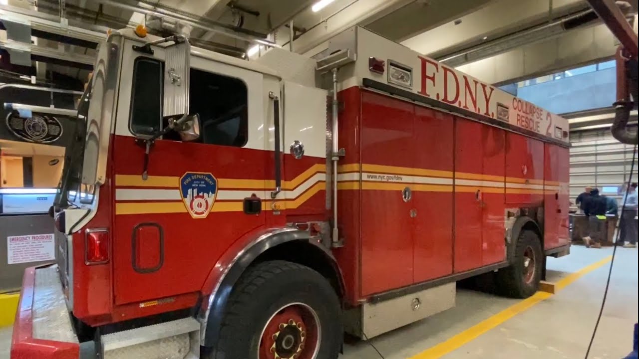 **EXCLUSIVE VIDEO** INSIDE FDNY BRAND NEW RESCUE 2 FIREHOUSE IN