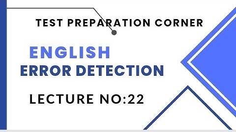 Error Detection lecture No:22 usages of Preposition |BPS 5 to BPS 15 |Spcs |FBR |FIA| MPT