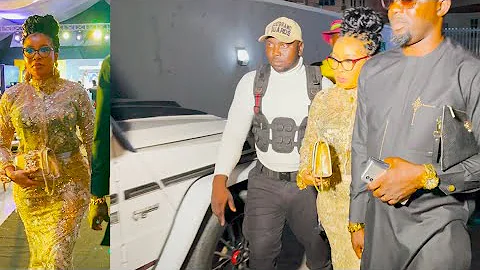 Actress Lizzy Anjorin’s Husband Holds His Wife’s Hand As They Step Out In Style Into Their G-wagon