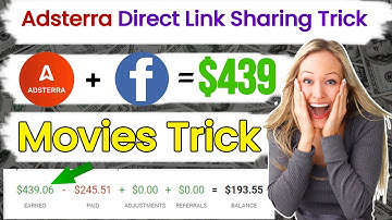 Adsterra Direct Link Earning Trick 2024 | How To Share Adsterra Direct Link Facebook