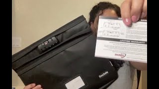 DocSafe Fireproof File Box with Lock – Secure & Portable Document Storage Organizer!
