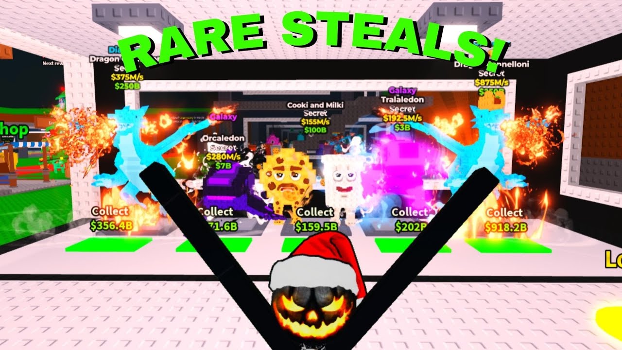 Кража самых редких предметов + забавные моменты! Укради Brainrot ROBLOX!