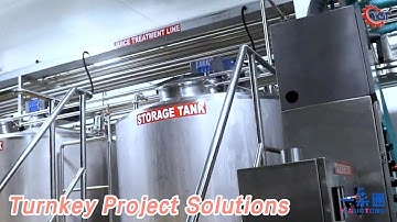 Automatic Juice Production line Pineapple / Mango SUS304 Complete