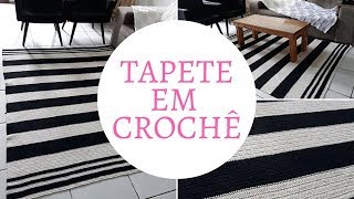 TAPETE EM CROCHE PARA SALA PASSO A PASSO Clarisse Froner