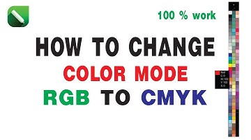 How To Change RGB To CMYK In CorelDraw | Change RGB to CMYK Color | Awais Graphics