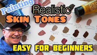 Painting Skin Tones: PORTRAIT PAINTING TECHNIQUES IN ACRYLIC  for beginner