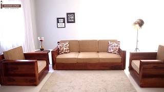 Wooden Sofa Set : Buy Marriott Wooden Sofa Set in Honey Finish Online  @ Wooden Street