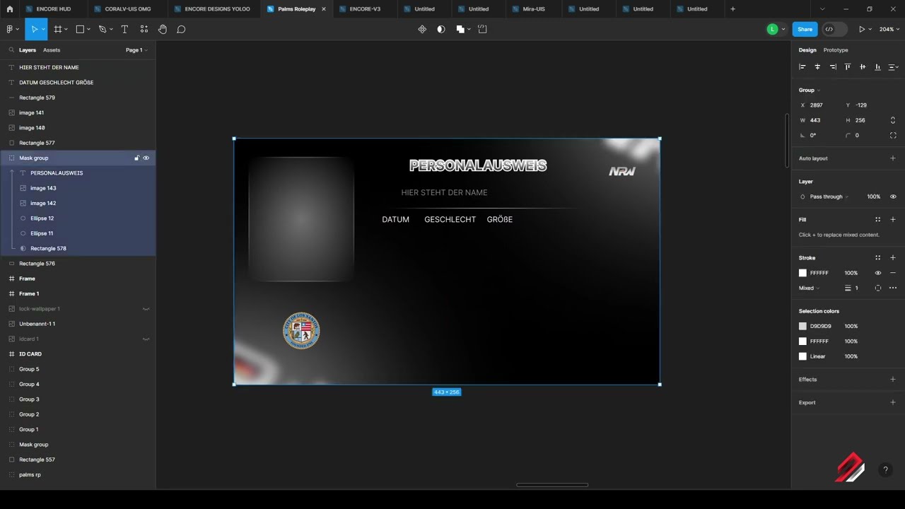 [TUTORIAL] ID Cards for FiveM in Figma | CreativeHub x Learning