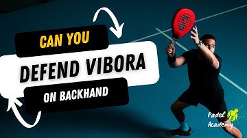 Do you know the difference in defending a vibora or bandeja on backhand side