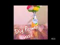 Diy flower vase from bottle  craft n creations by priyanka mishra