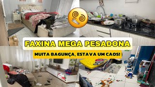 FAXINA MEGA PESADONA🥵| A CASA ESTAVA UM CAOS | MUITA SUJEIRA 🥹🤧🤮|