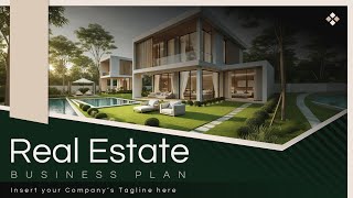 Real Estate Business Plan Animated PowerPoint Slides