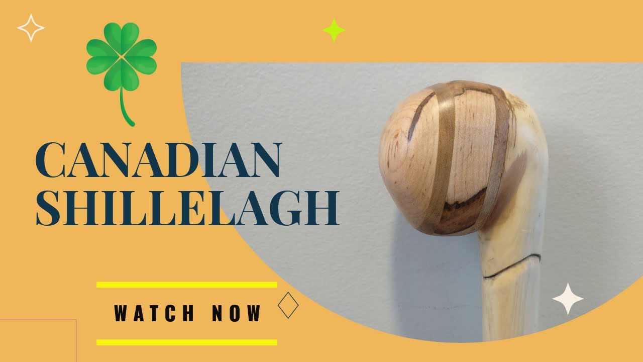 CANADIAN SHILLELAGH carving a walking stick