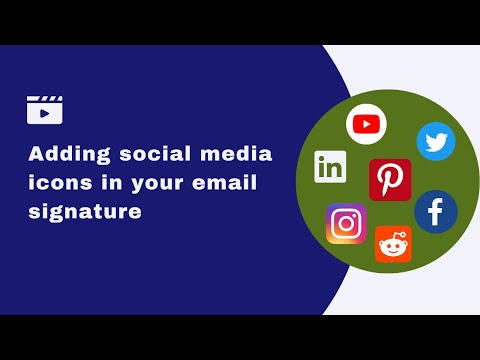 How to add social media icons in your HTML email signature