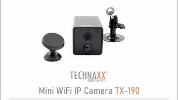 Technaxx Mini Wifi IP Camera with PIR Sensor TX-190 (English)