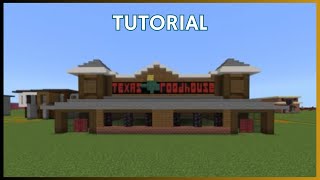 Minecraft Tutorial: How To Make Texas Roadhouse!