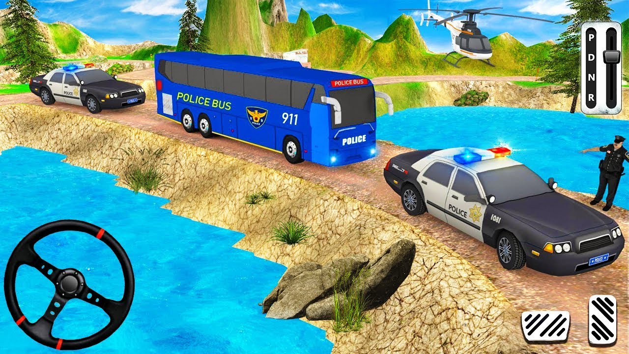 Police Bus Driving Simulator - Prisoner Transport Off Road Duty - Android Gameplay