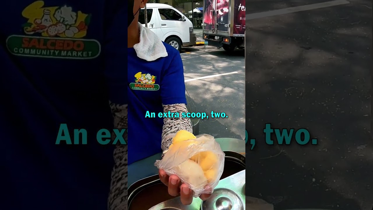 Mango Ice Cream Bun in Manila, Philippines 🇵🇭