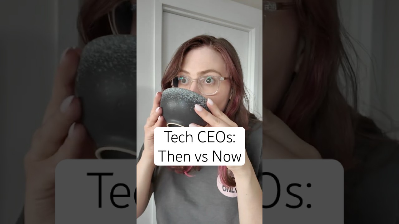 Tech CEOs: then vs now