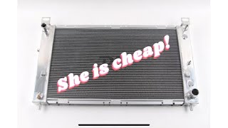 The CHEAPEST eBay aluminum radiator I could find!