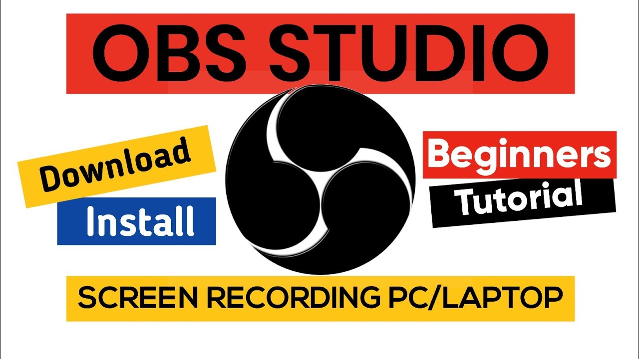 OBS STUDIO Screen Recording PC/Laptop || Beginners Tutorial