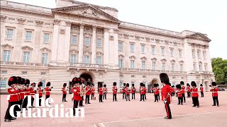 Sweet Caroline played at changing of the guard ahead of Women's Euros final