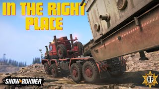 PLAD 450 - Transporting Construction Rig Semi-Trailer To The Silver Quarry | SnowRunner