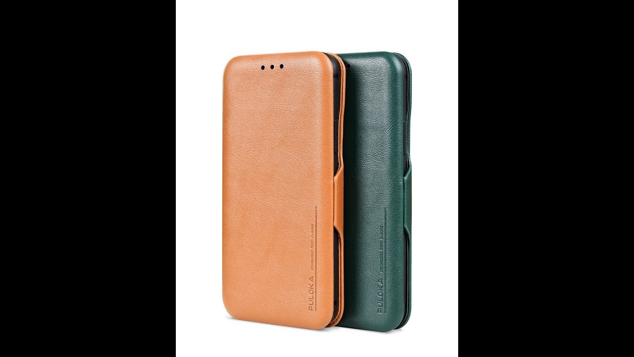 Original PULOKA leather flip card slot phone case card holder full protection mobile case cover