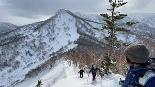 下白稜への登り返し